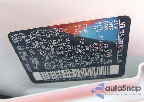 2017 Nissan Juke S from USA, damaged, VIN JN8AF5MR7HT705238